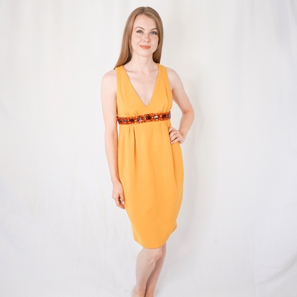 Gio' Guerreri Dresses & Skirts - Gio' Guerreri Marigold Embellished Tulip Dress